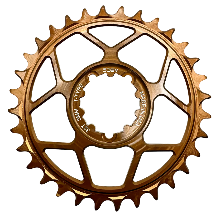 5Dev T-Type Aluminum Chainring, Kash, Sram 3 Bolt, 30 Tooth, 3mm Offset Hot Sale Online