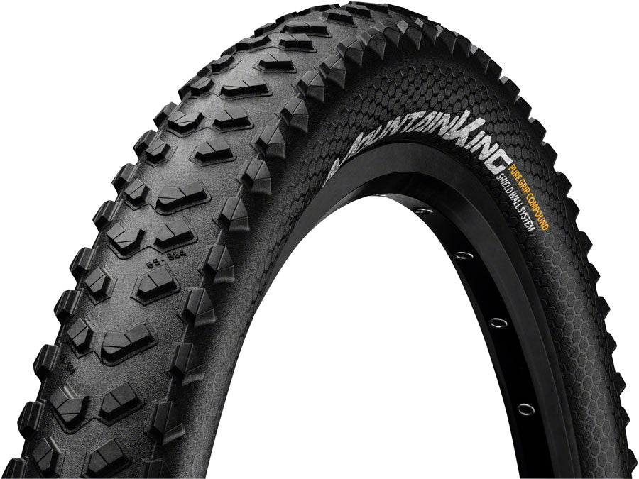 Continental Mountain King Tire - 27.5 x 2.80, Tubeless, Folding, Black, PureGrip, ShieldWall System, E25 Popular