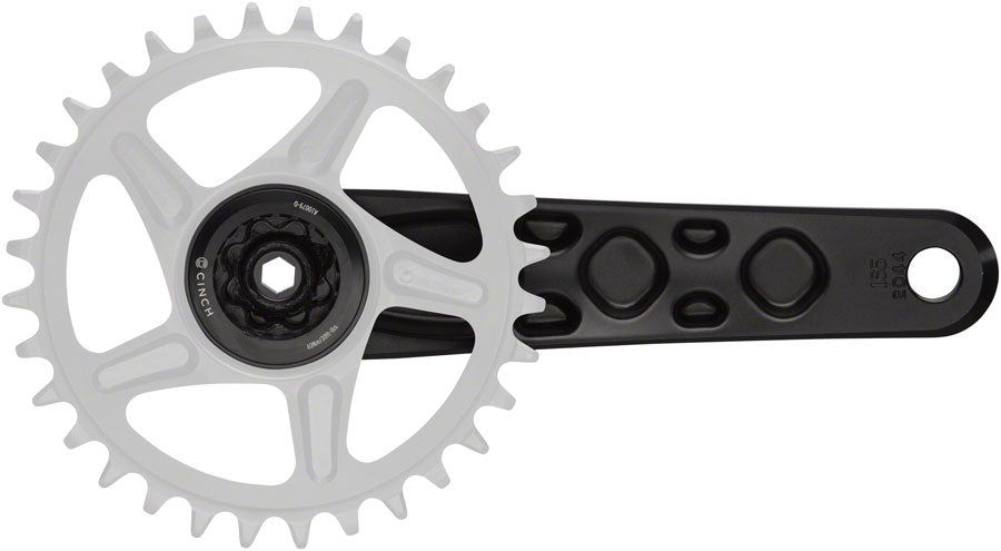 RaceFace Turbine Crankset - 175mm, Direct Mount, 136mm Spindle with CINCH Interface, 7050 Aluminum, Black Outlet Hot Sale