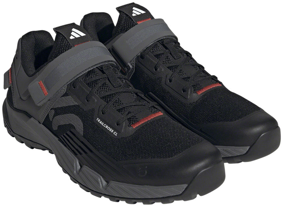 Five Ten Trailcross Mountain Clipless Shoes - Men's, Core Black/Gray Three/Red, 12