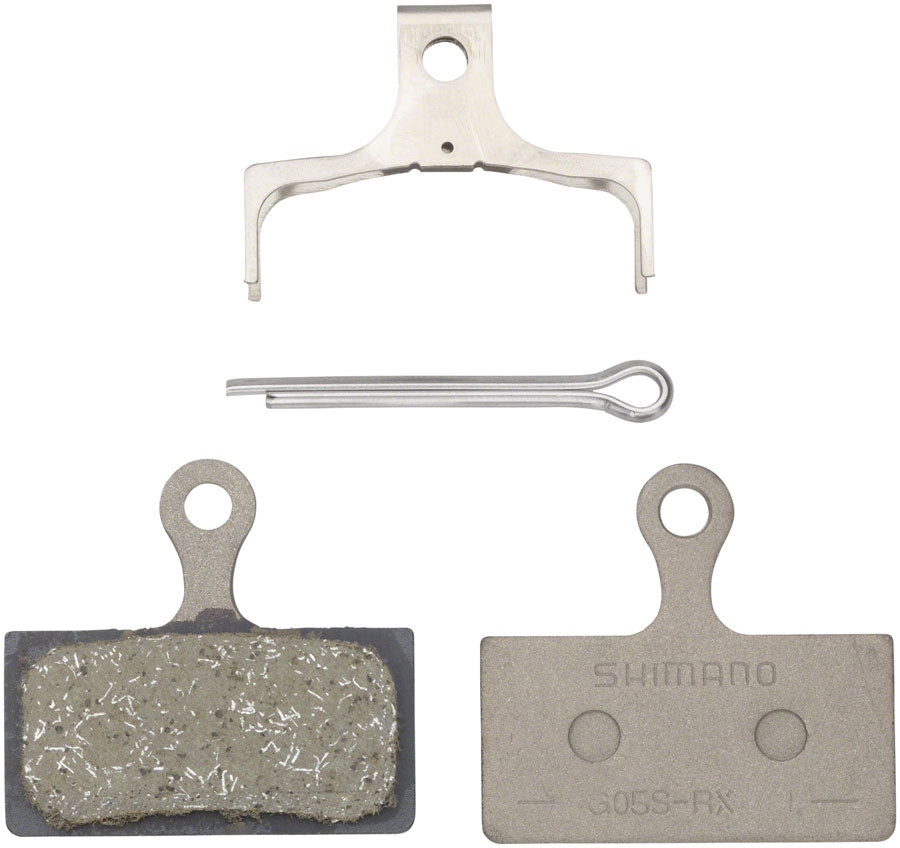 Shimano G05S-RX Disc Brake Pad and Spring - Resin Compound, Stainless Steel Back Plate, One Pair Clearance Wide Range Of