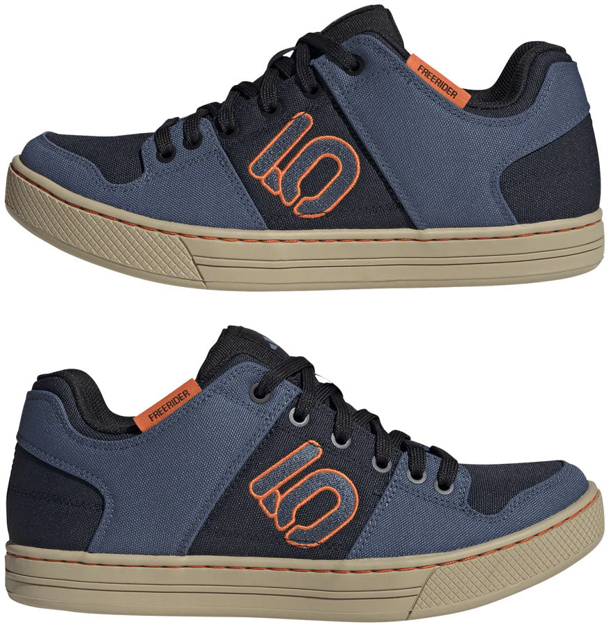 Five Ten Freerider Canvas Flat Shoes - Men's, Core Legend Ink/Wonder Steel/Impact Orange, 11.5