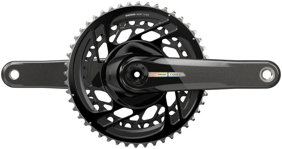 SRAM Force Crankset - 165mm, 2x 12-Speed, 48/35t, Direct Mount, DUB Spindle Interface, Iridescent Gray, D2 Outlet Sale Online
