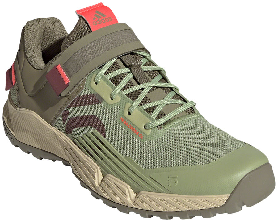 Five Ten Trailcross Mountain Clipless Shoes - Women's, Quiet Crimson/Orbit Green/Turbo, 7.5