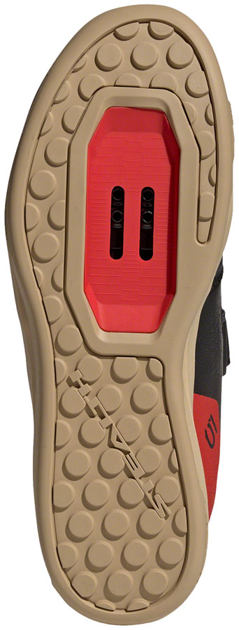 Five Ten Hellcat Mountain Clipless Shoes - Men's, Core Black/Core Black/Red, 13