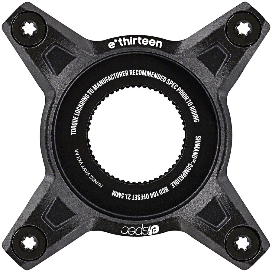 e*thirteen e*spec 104BCD Aluminum Direct Mount Spider - 104BCD, 55mm CL, Incl. Bolts, Shimano EP8, Black Lowest Pice