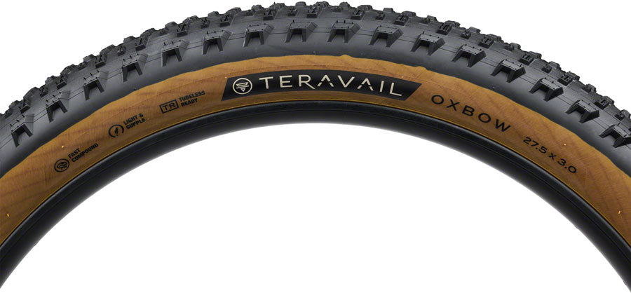 Teravail Oxbow Tire - 27.5 x 3, Tubeless, Folding, Tan, Light and Supple Clearance Deals