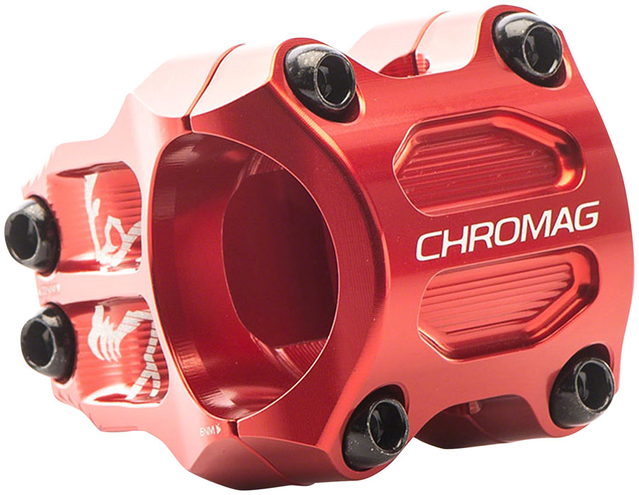 Chromag Riza Stem - 32mm, 35mm Clamp, +/-0, Red Clearance Amazon