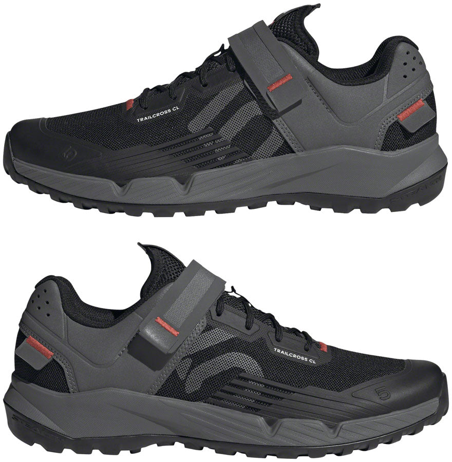 Five Ten Trailcross Mountain Clipless Shoes - Men's, Core Black/Gray Three/Red, 10