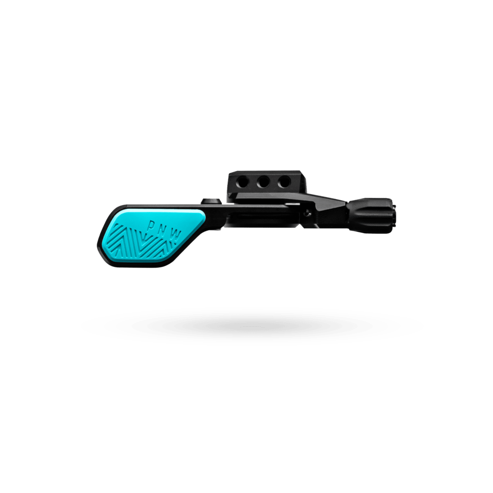 PNW Loam Lever V2 Dropper Post Lever, 22.2 Clamp, Black/Teal Cheapest Online