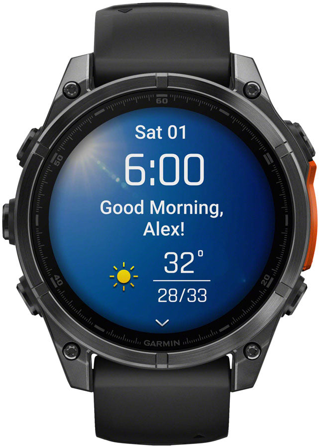 Garmin fenix 8 Smartwatch - 47mm, AMOLED, Slate Gray with Black Silicone Band Inexpensive