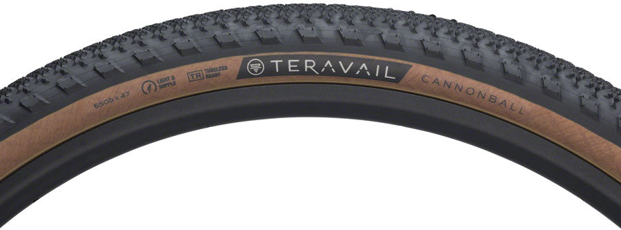 Teravail Cannonball Tire - 650b x 47, Tubeless, Folding, Tan, Durable, Fast Compound Official Site For Sale