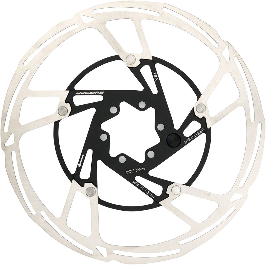 Jagwire Pro LR2-E Ebike Disc Brake Rotor with Magnet - 203mm, 6-Bolt, Silver/Black In China Cheap Online