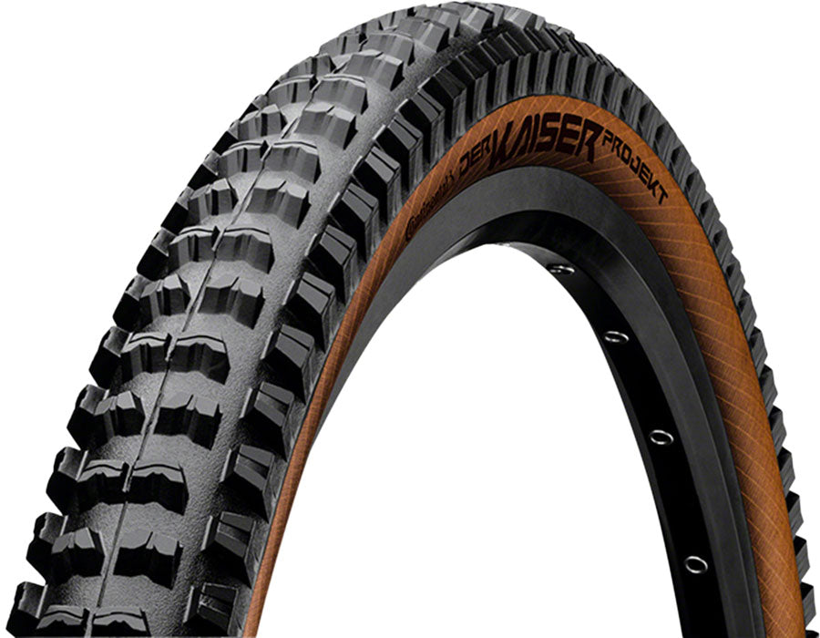 Continental Der Kaiser Projekt Tire - 29 x 2.40, Clincher, Folding, Black/Amber, ProTection, Apex Buy Cheap Countdown Package