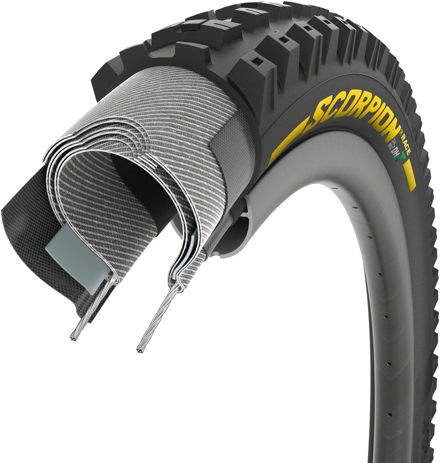 Pirelli Scorpion Race DH T Tire - 29 x 2.5, Clincher, Wire, Yellow Label Team Edition, DualWALL+, SmartEVO DH Buy Cheap Free Shipping