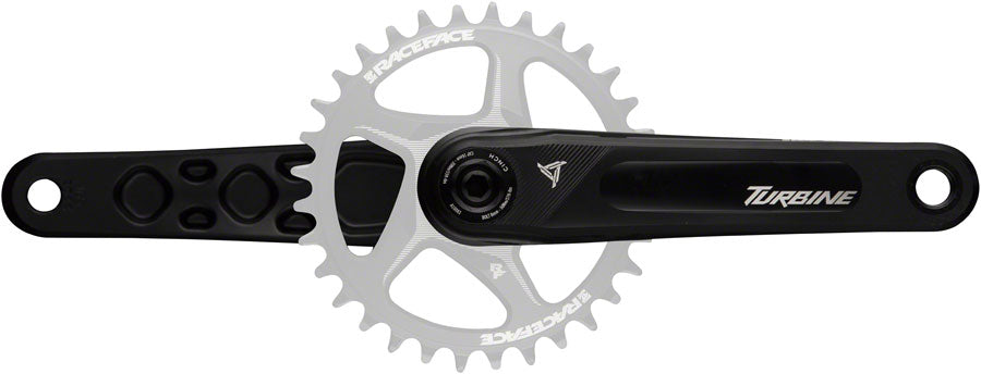 RaceFace Turbine Crankset - 175mm, Direct Mount, 136mm Spindle with CINCH Interface, 7050 Aluminum, Black Outlet Hot Sale