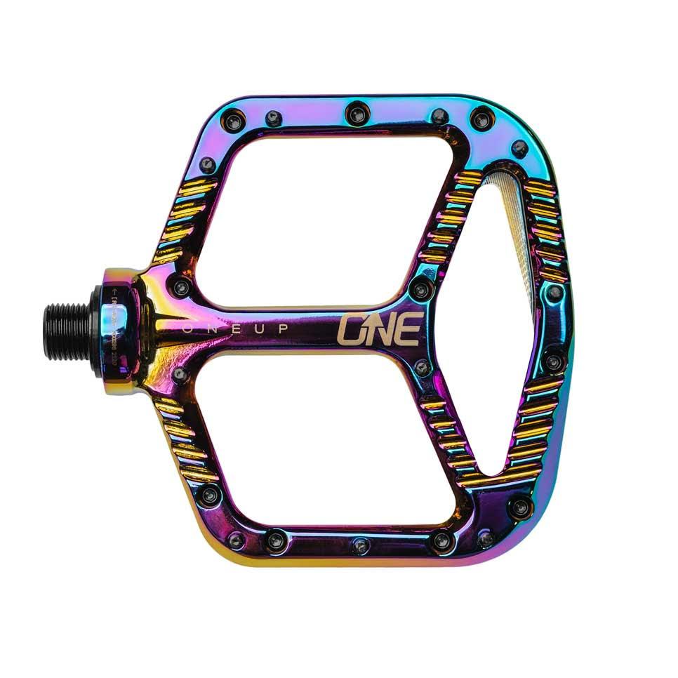 OneUp Components Aluminum Platform Pedals, Oil Slick Order