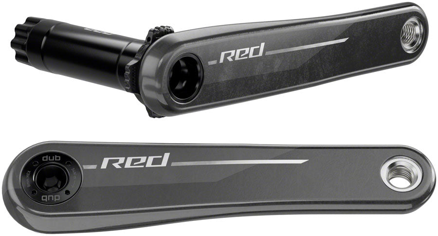 SRAM RED 1x XPLR Wide Crank Arm Assembly - 165mm, 13-Speed, 8-Bolt Direct Mount, DUB Spindle, Natural Carbon, E1 Popular