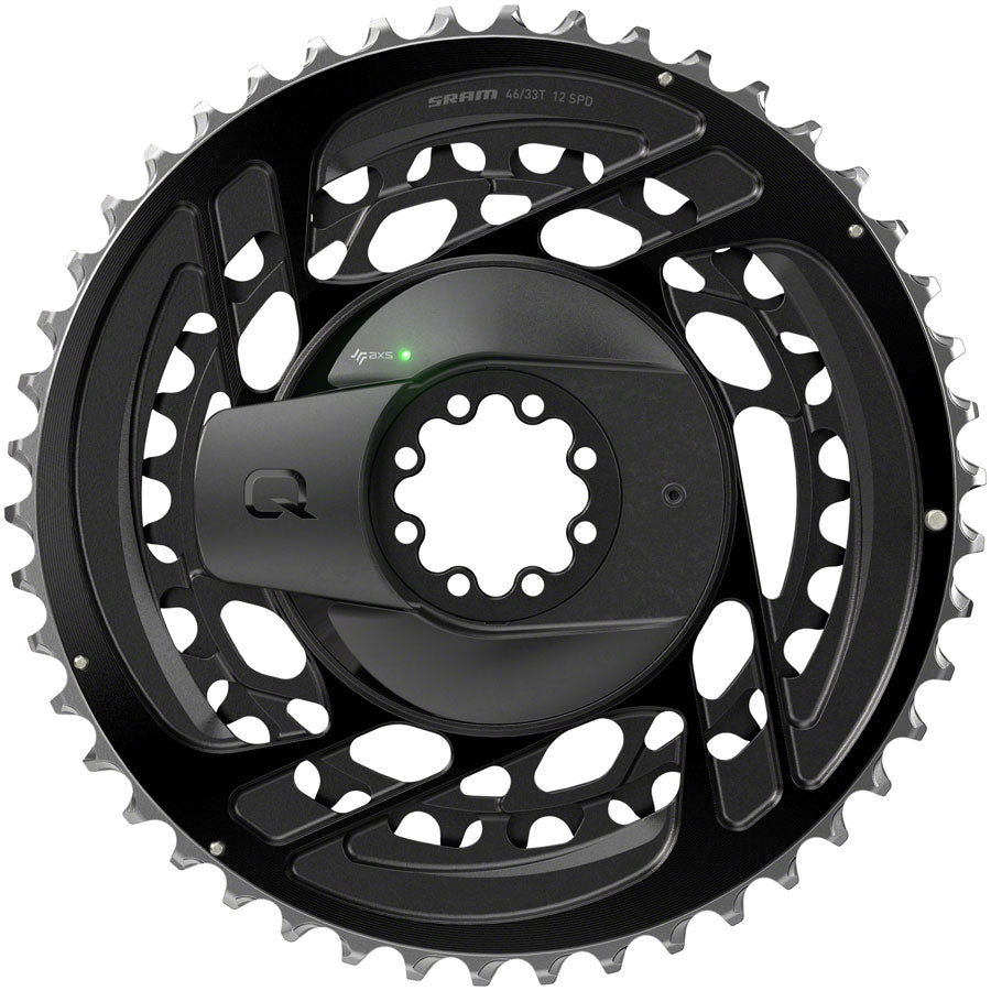 SRAM Force AXS 2x Power Meter Chainring Kit - 46/33t, 2x12-Speed, 8-Bolt, Direct Mount, Black, D2 Real For Sale