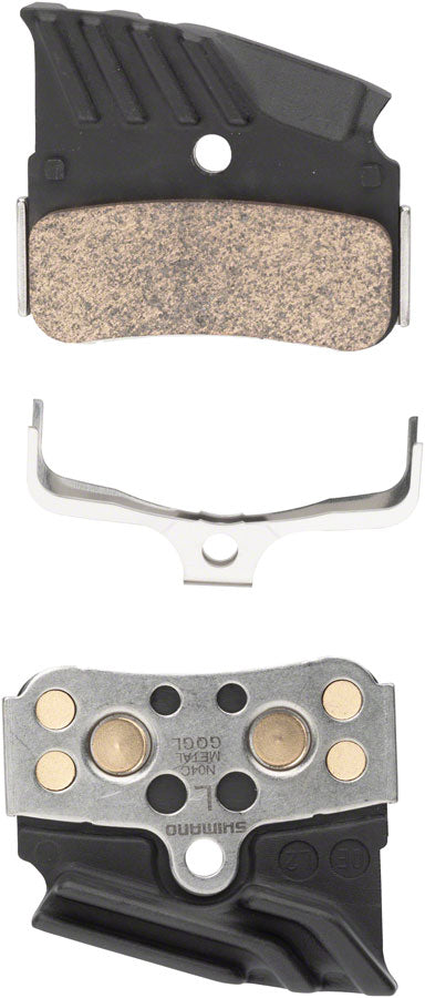 Shimano N04C-MF Disc Brake Pads and Springs - Metal Compound, Finned Alloy and Stainless Steel Back Plate, One Pair With Credit Card Cheap Online