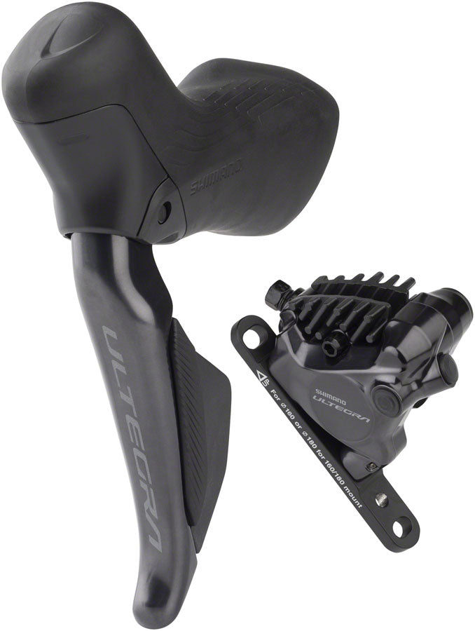 Shimano Ultegra ST-R8170A Di2 Shift/Brake Lever with BR-R8170 Hydraulic Disc Brake Caliper - Left/Front, 2x, Flat Mount, Cheap Sale Marketable