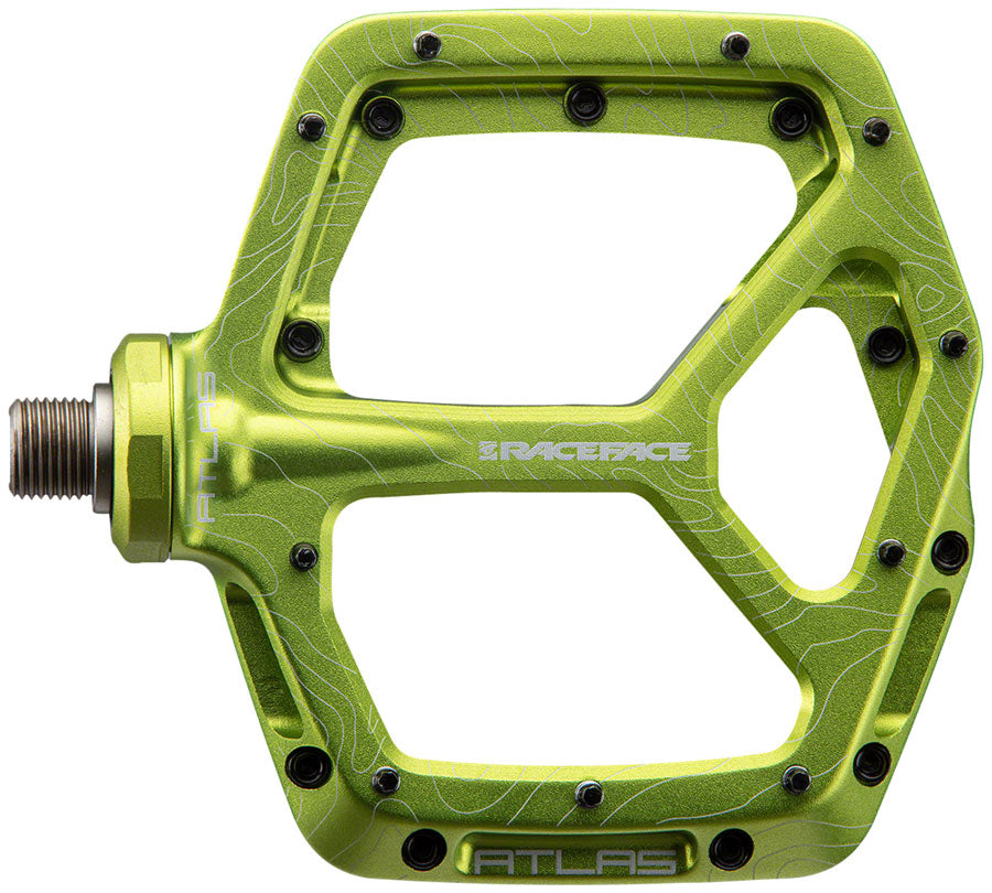 RaceFace Atlas Pedals - Platform, Aluminum, 9/16, Green Big Discount Online