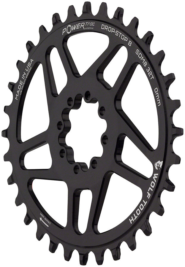 Wolf Tooth Elliptical Direct Mount Chainring - 32t, SRAM Direct Mount, Drop-Stop B, For SRAM 8-Bolt Cranksets, 0mm Where To Buy