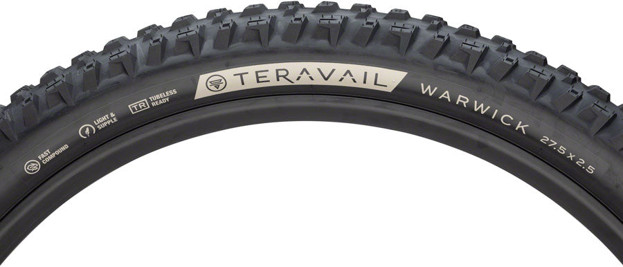 Teravail Warwick Tire - 27.5 x 2.5, Tubeless, Folding, Black, Light and Supple, Fast Compound Cheap Sale Fashionable