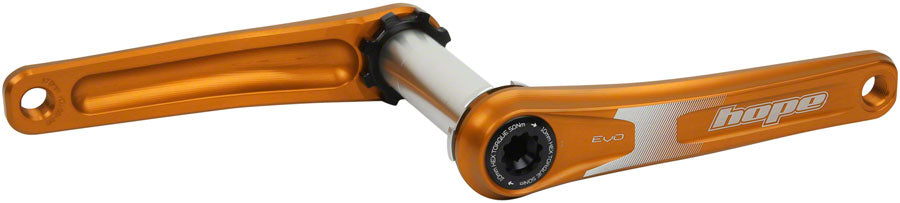 Hope Evo Crankset - 170mm, Direct Mount, 30mm Spindle, For 135/142/141/148mm Rear Spacing, Orange Fast Delivery Online