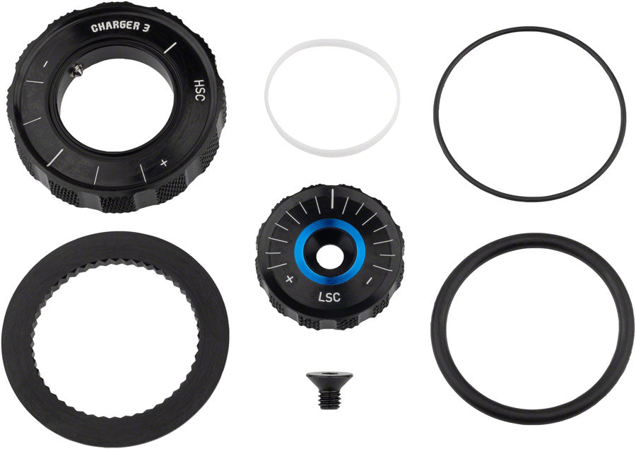 RockShox Compression Damper Knob Kit - Crown, Lyrik Select+/Ult D1+ (2023+), Pike Select+/Ult C1+ (2023+) Clearance 2025