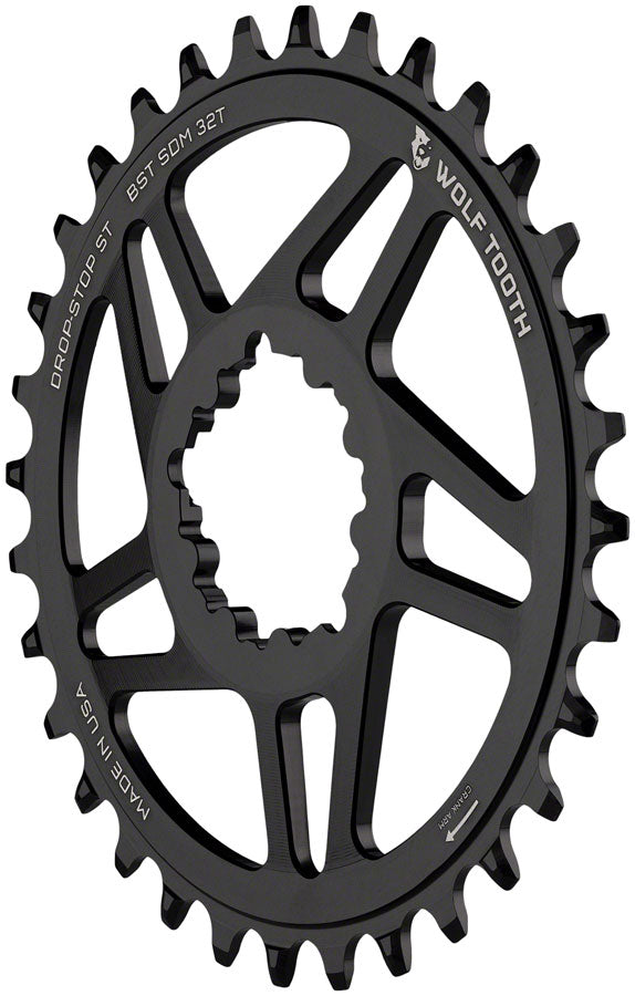 Wolf Tooth Direct Mount Chainring - 32t, SRAM Direct Mount, For SRAM 3-Bolt Boost, Requires 12-Speed Hyperglide+ Chain, Lowest Pice