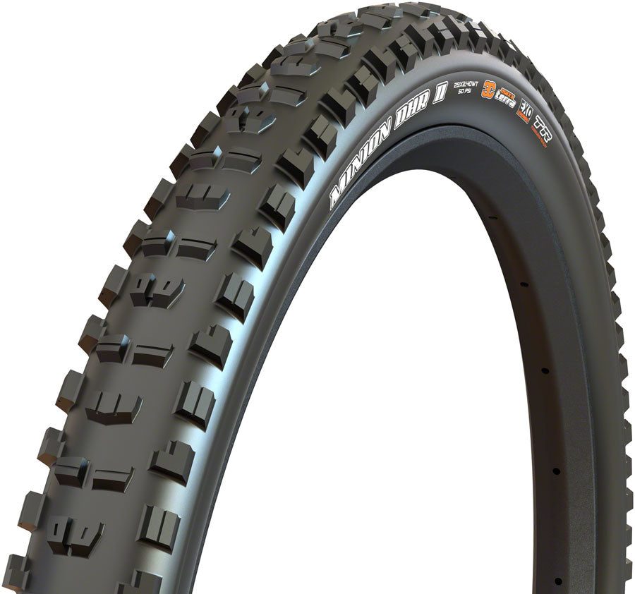 Maxxis Minion DHR II Tire - 27.5 x 2.6, Tubeless, Folding, Black, 3C MaxxTerra, DD Free Shipping With Paypal