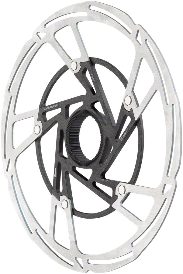 Jagwire Pro LR2 Disc Brake Rotor - 203mm, Center Lock, Silver/Black Free Shipping With Mastercard