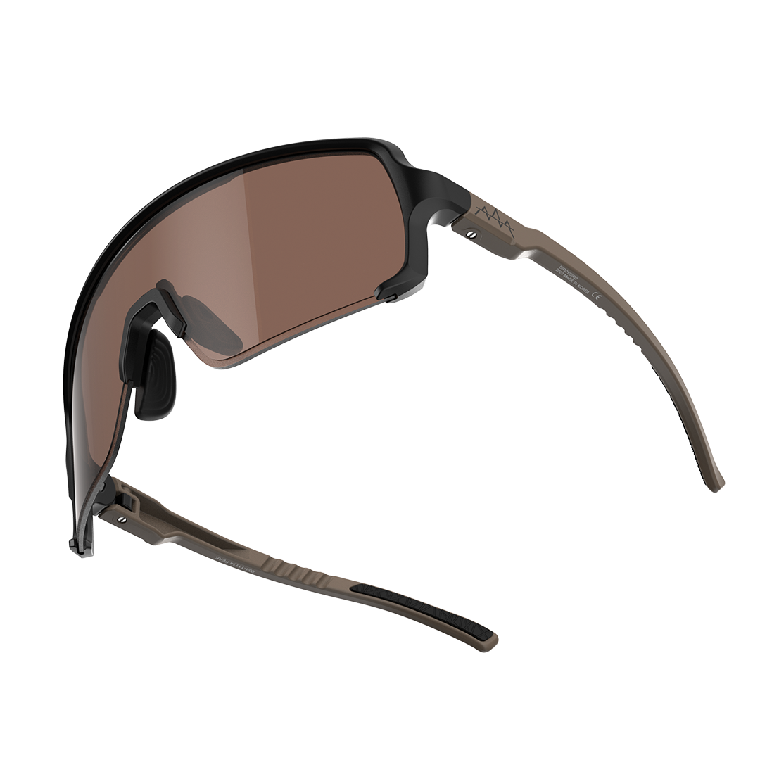 Dirdy Bird Peak Sunglasses Dez, Tan/Black / Auburn Latest