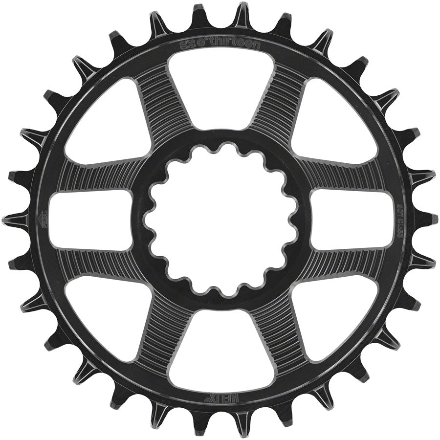 e*thirteen Helix R Chainring - 30t, 11/12-Speed, 52/55mm Flip Flop CL, 3.5mm Offset, e*thirteen DM, Black Best Sale For Sale