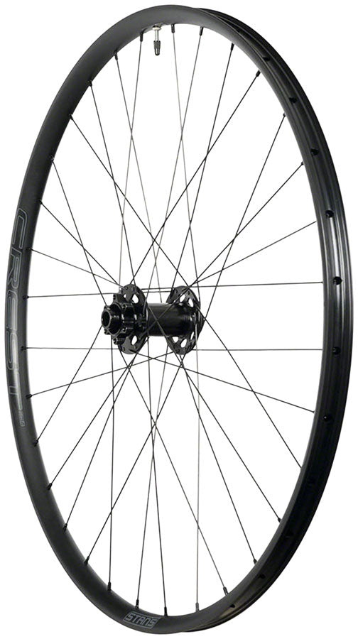 Stan's Crest MK4 Front Wheel - 29, 15 x 110mm, 6-Bolt, Black