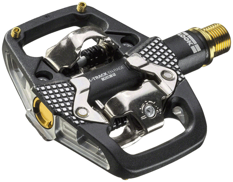 LOOK X-TRACK EN-RAGE PLUS Ti Pedals - Dual Sided Clipless with Platform, Titanium, 9/16, Black Real Online