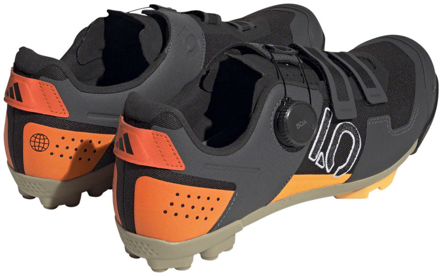 Five Ten Kestrel BOA Clipless Shoes - Men's, Core Black/Ftwr White/Impact Orange, 12