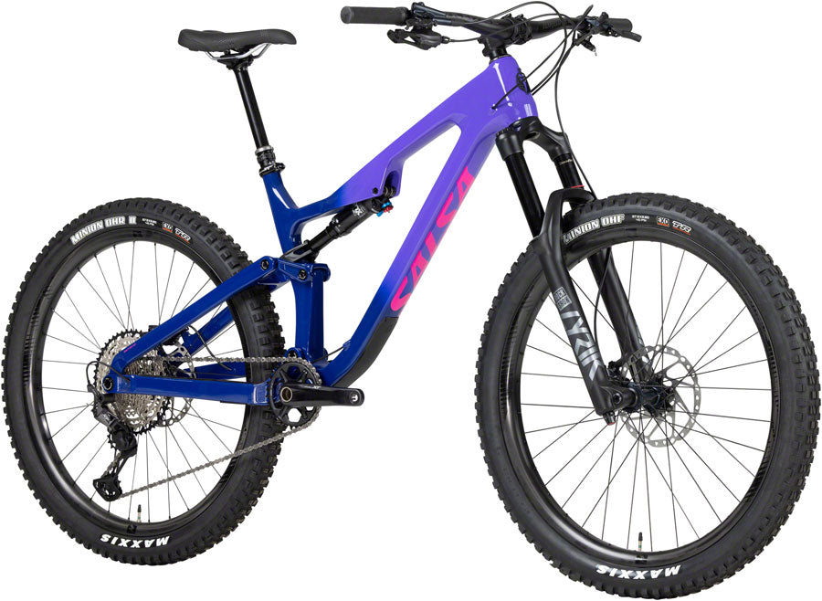 Salsa Rustler Carbon XT Bike - 27.5, Carbon, Purple Fade, Medium Order Cheap Pice