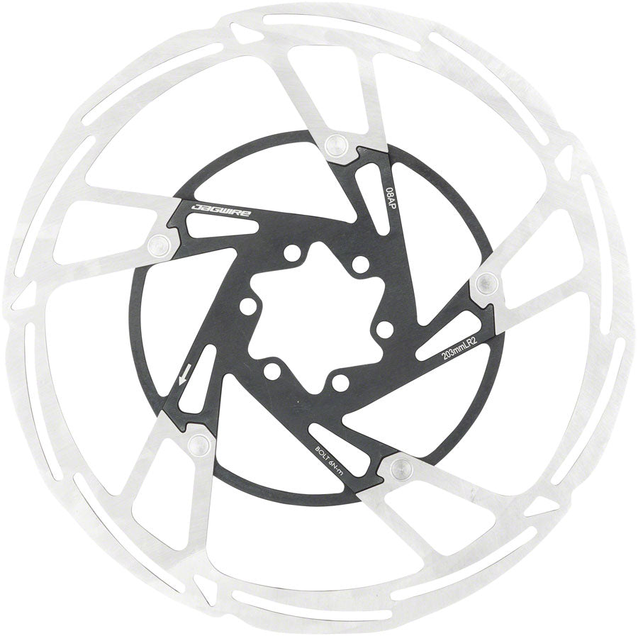 Jagwire Pro LR2 Disc Brake Rotor - 203mm, 6-Bolt, Silver/Black Sast Cheap Pice