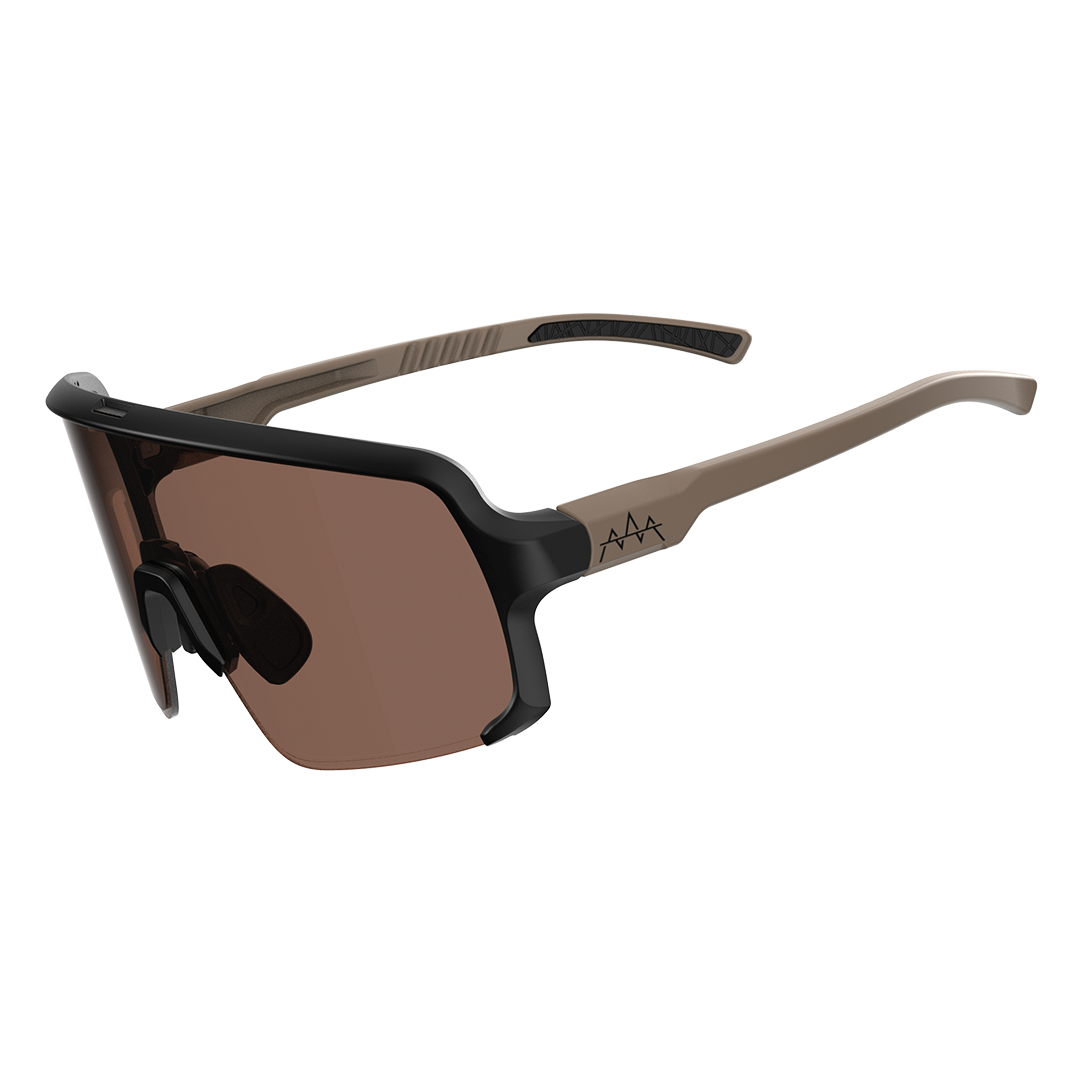 Dirdy Bird Peak Sunglasses Dez, Tan/Black / Auburn Latest