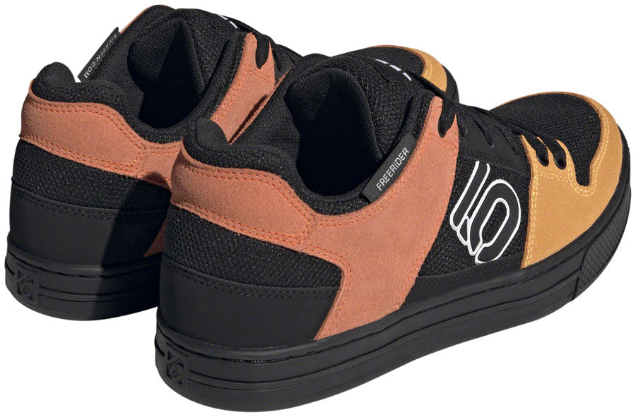 Five Ten Freerider Flat Shoes - Men's, Core Black/Ftwr White/Impact Orange, 8.5