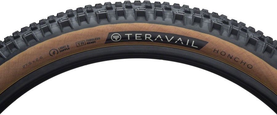 Teravail Honcho Tire - 27.5 x 2.6, Tubeless, Folding, Tan, Light and Supple, Grip Compound Sast For Sale