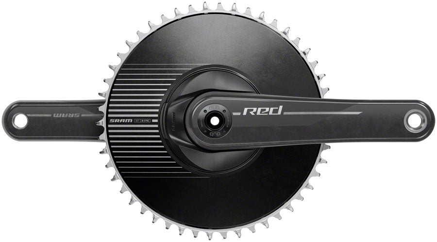 SRAM RED 1 Crankset - 165mm, 12-Speed, 50t Aero Chainring, 8-Bolt Direct Mount, DUB Spindle Interface, Natural Carbon, Inexpensive For Sale