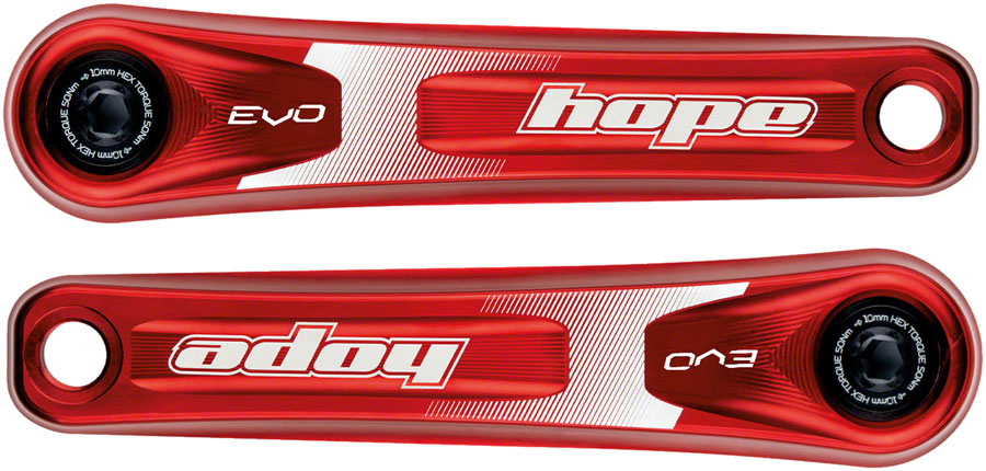 Hope Evo Crankset - 170mm, Direct Mount, 30mm Spindle, For 135/142/141/148mm Rear Spacing, Red Cheap Best