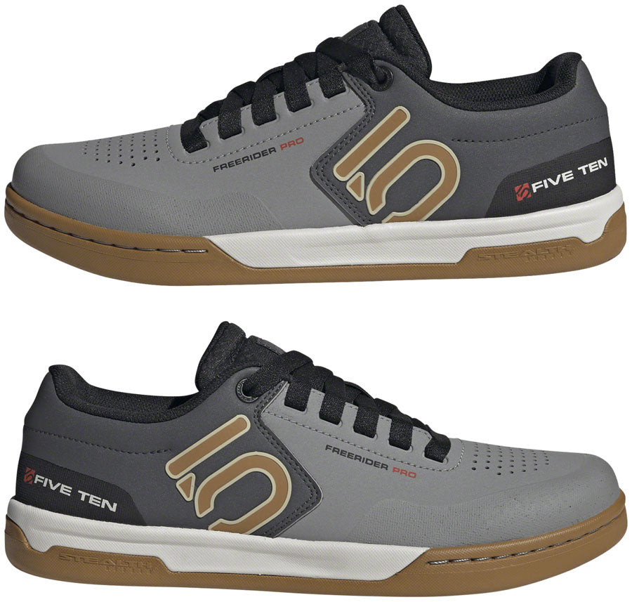 Five Ten Freerider Pro Flat Shoes - Men's, Gray Three/Bronze/Core Black, 13