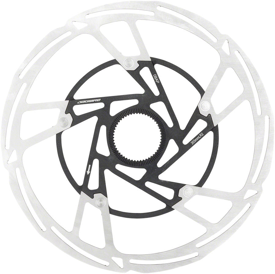 Jagwire Pro LR2 Disc Brake Rotor - 203mm, Center Lock, Silver/Black Free Shipping With Mastercard