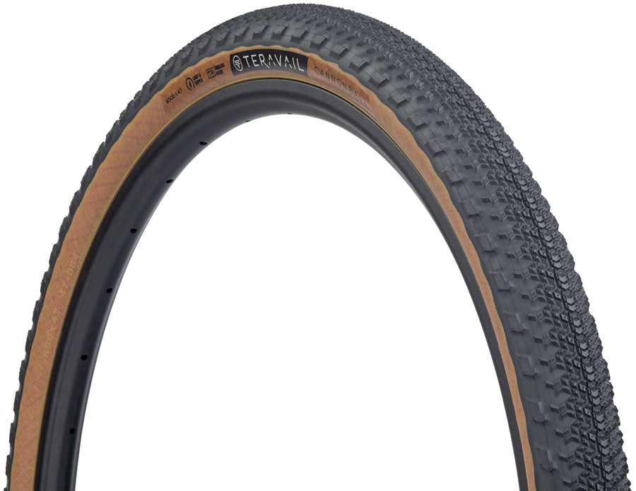 Teravail Cannonball Tire - 650b x 47, Tubeless, Folding, Tan, Durable, Fast Compound Official Site For Sale