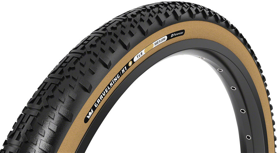 Panaracer GravelKing X1 R Tire - 700 x 45, Tubeless, Folding, Black/Amber Choice