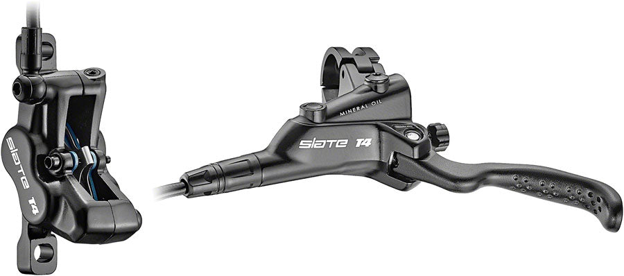 TRP Slate T4 Disc Brake and Lever - Rear, Hydraulic, Post Mount, Black Buy Cheap With Mastercard